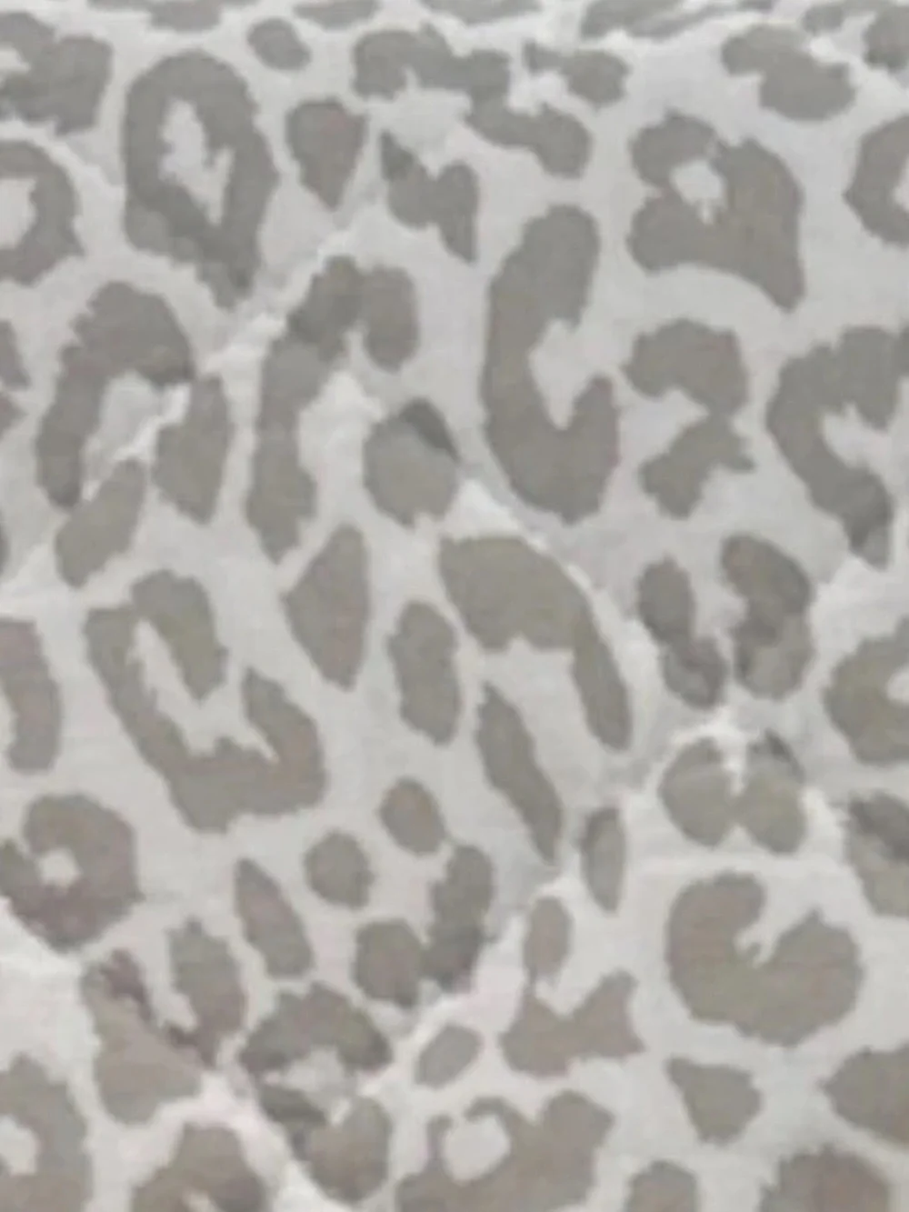 Rachel Zoe King Gray & White Animal Print Cotton Reversible Quilt Set 106”x92”